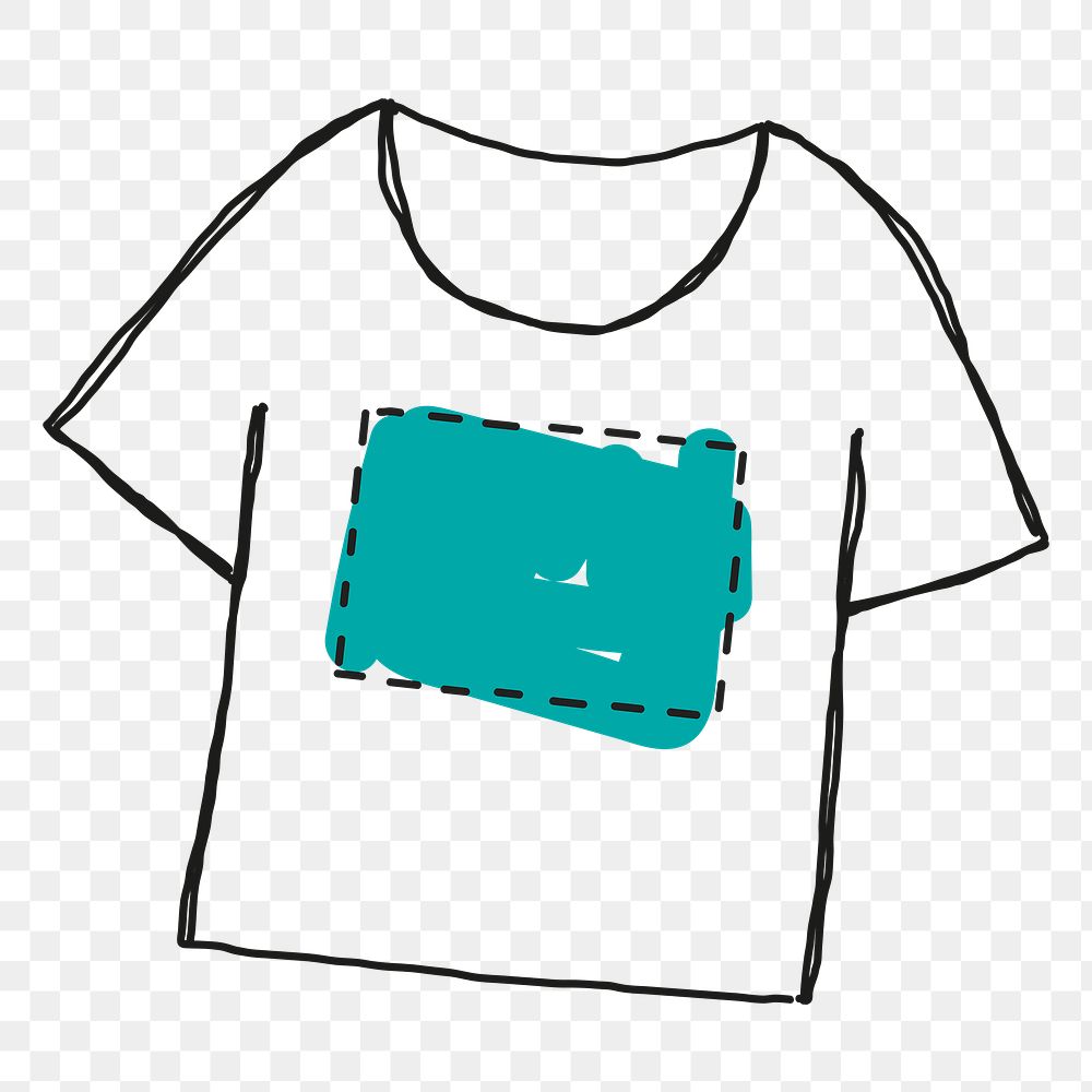 Green design on t-shirt transparent | Free Icons Sticker - rawpixel