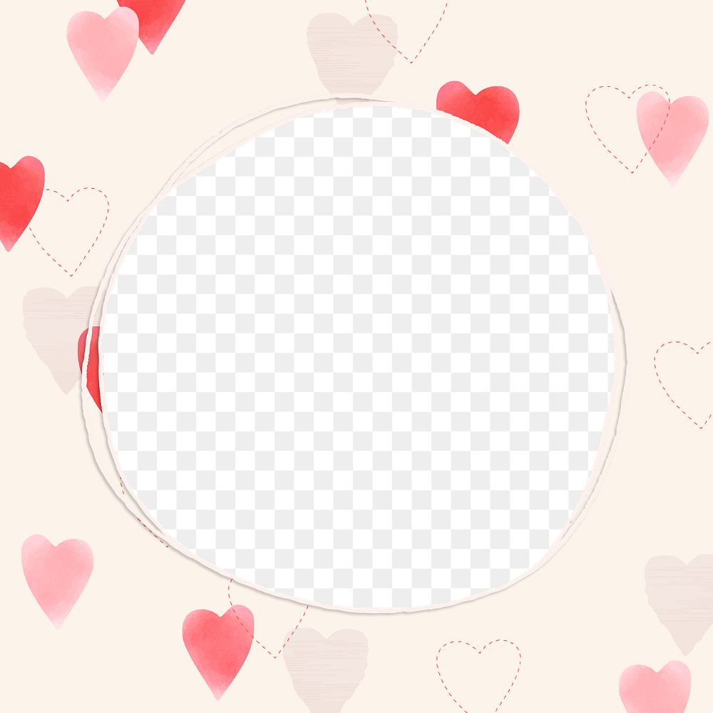 Love is everywhere frame png in transparent background