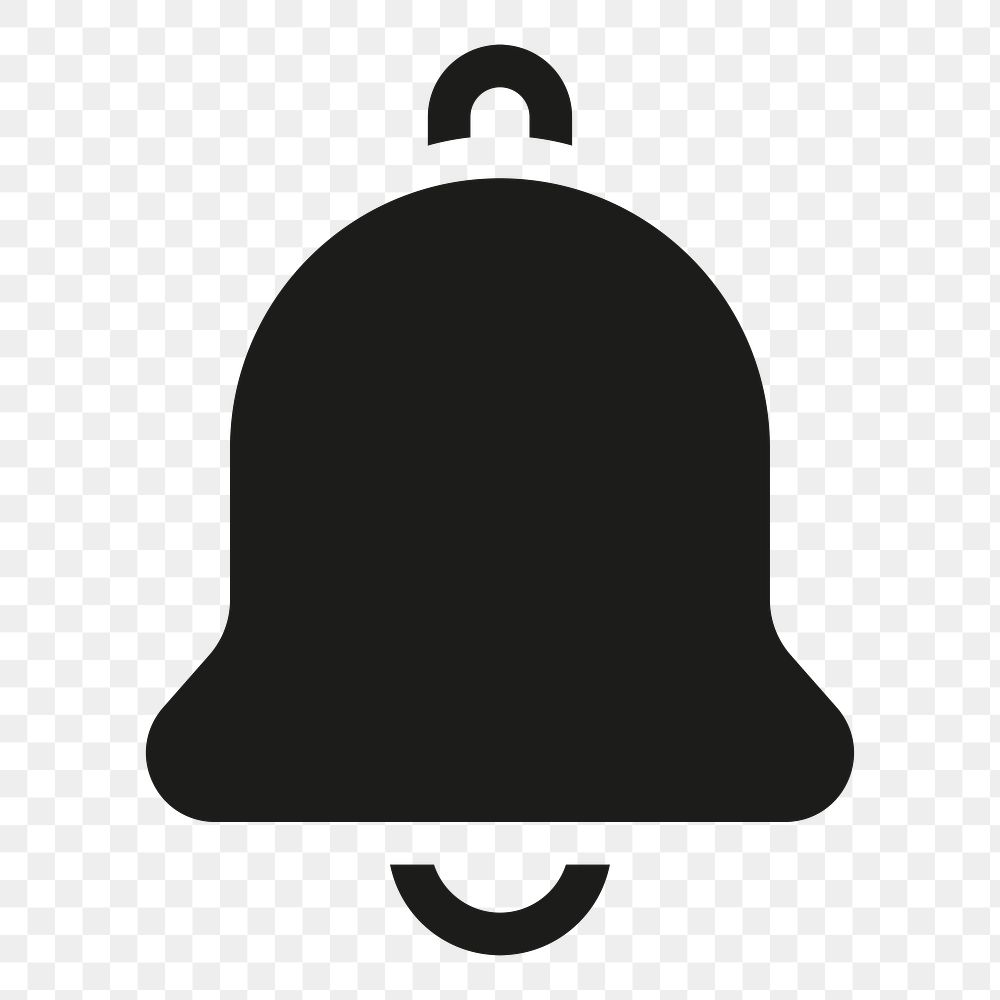 Bell filled icon png black | Premium Icons Sticker - rawpixel