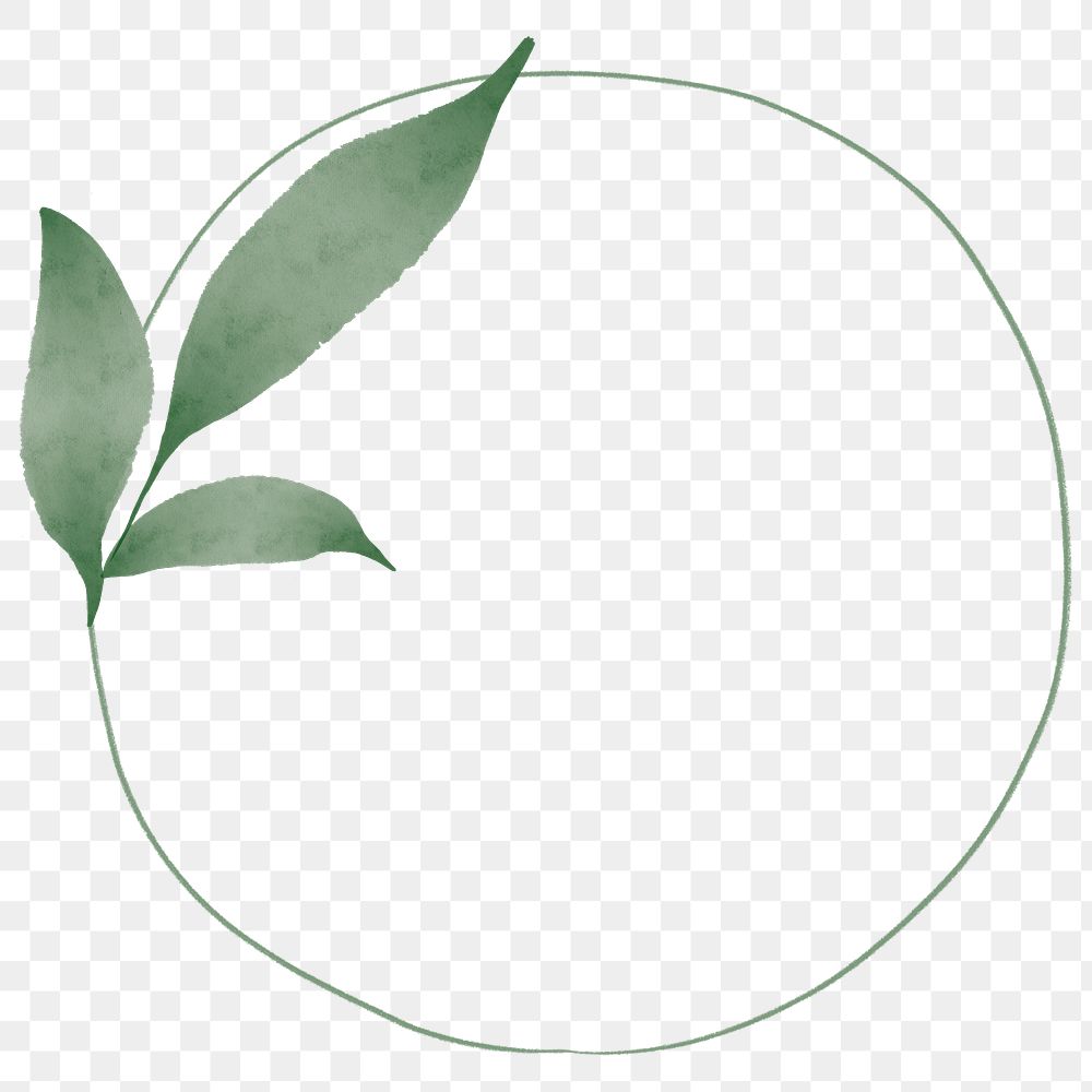 Frame png with leaf design