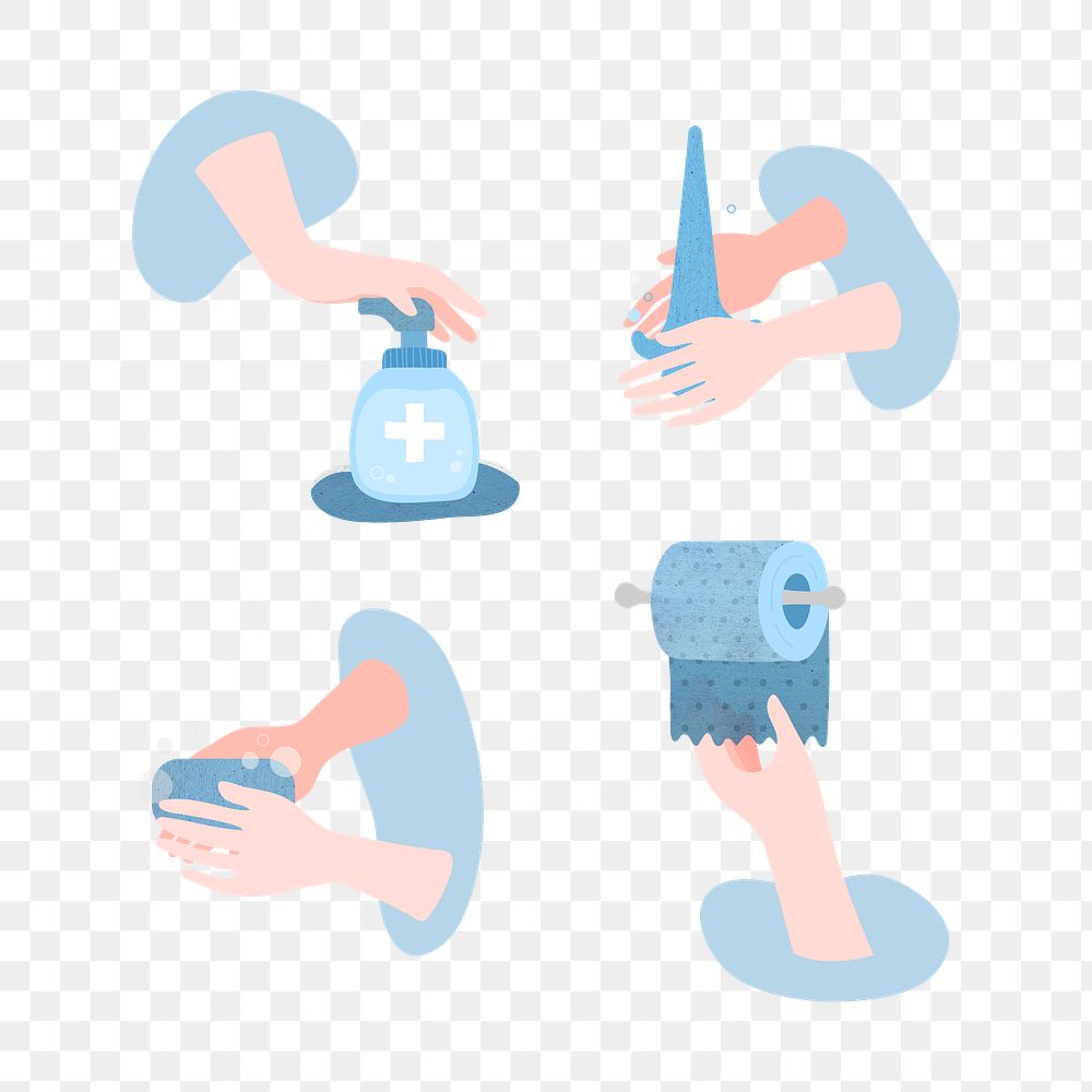 Clean your hands to prevent the spread of coronavirus transparent png
