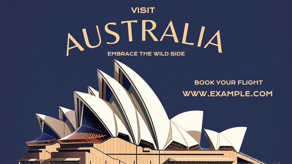 Visit Australia blog banner template, editable text