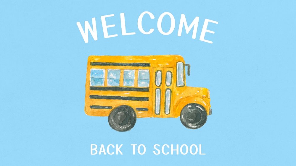 Back to school blog banner template, editable text