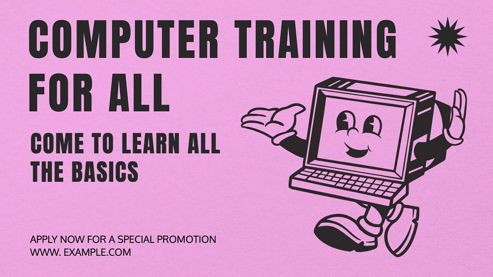 Computer training blog banner template