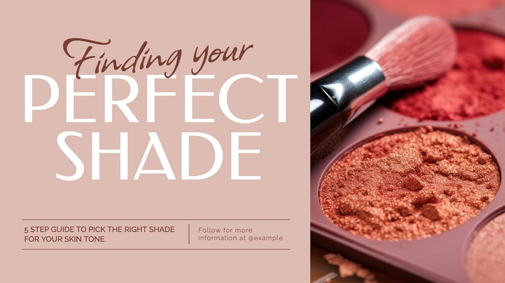 Find your shade blog banner template, editable text