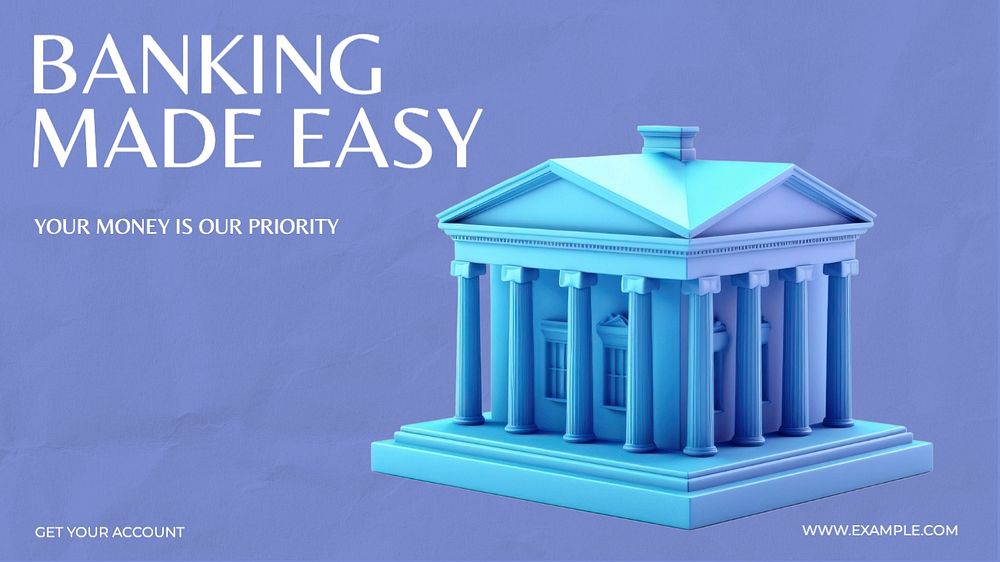 Banking made easy blog banner template