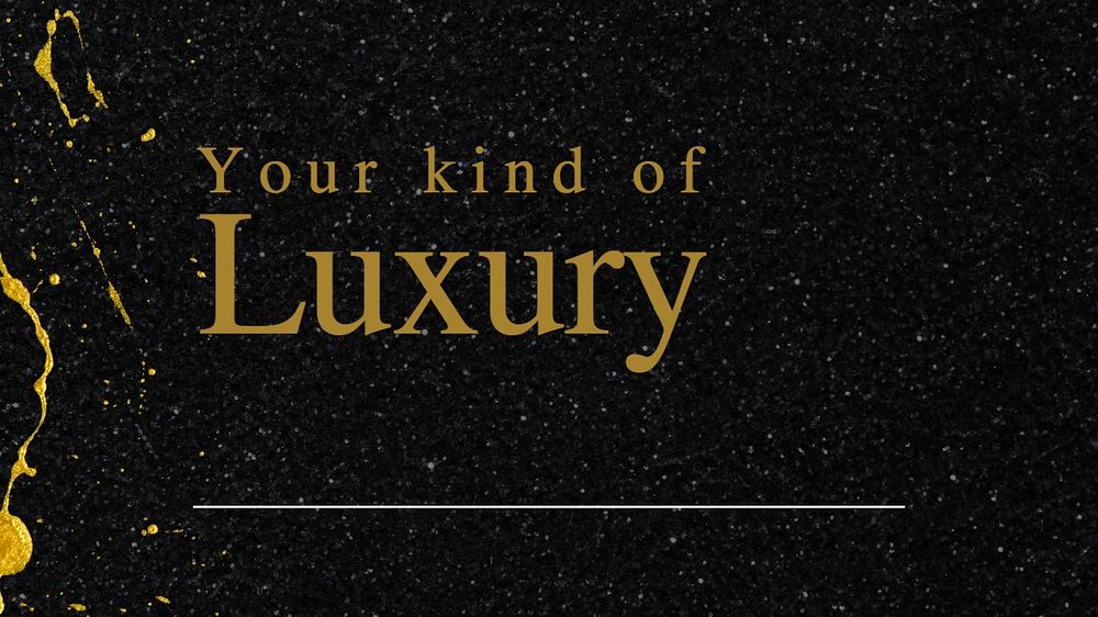Your kind of luxury blog banner template, editable text