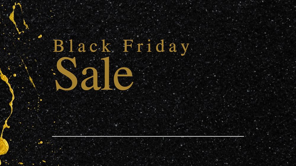 Black Friday blog banner template, editable text