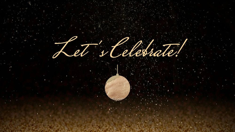 Let's celebrate! blog banner template, editable text