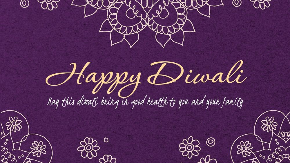 Happy diwali blog banner template, editable text