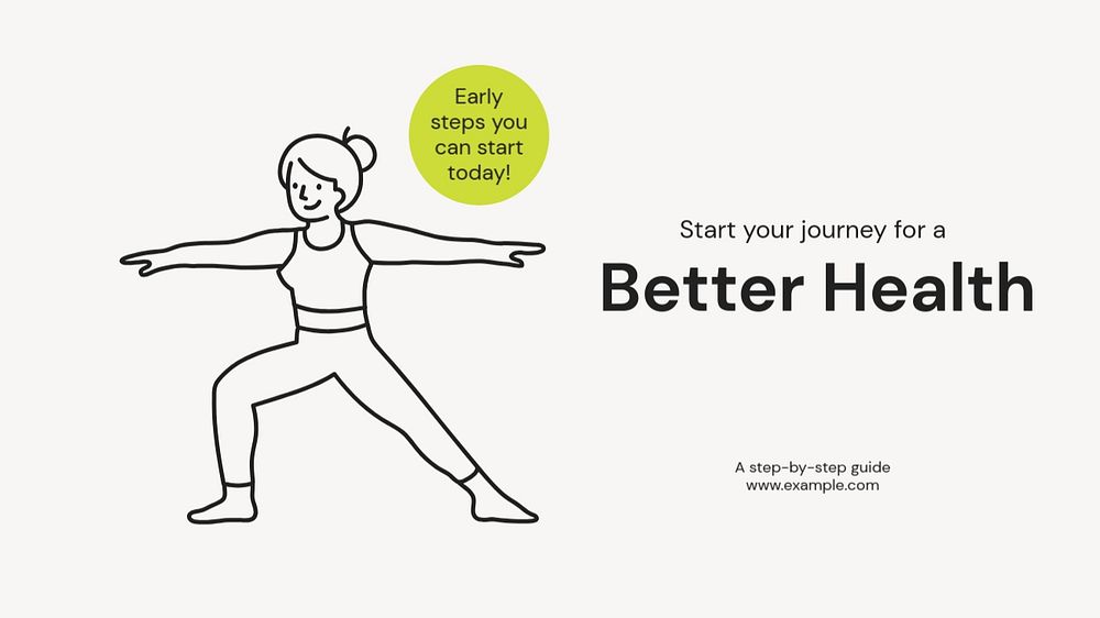 Better health blog banner template, editable text