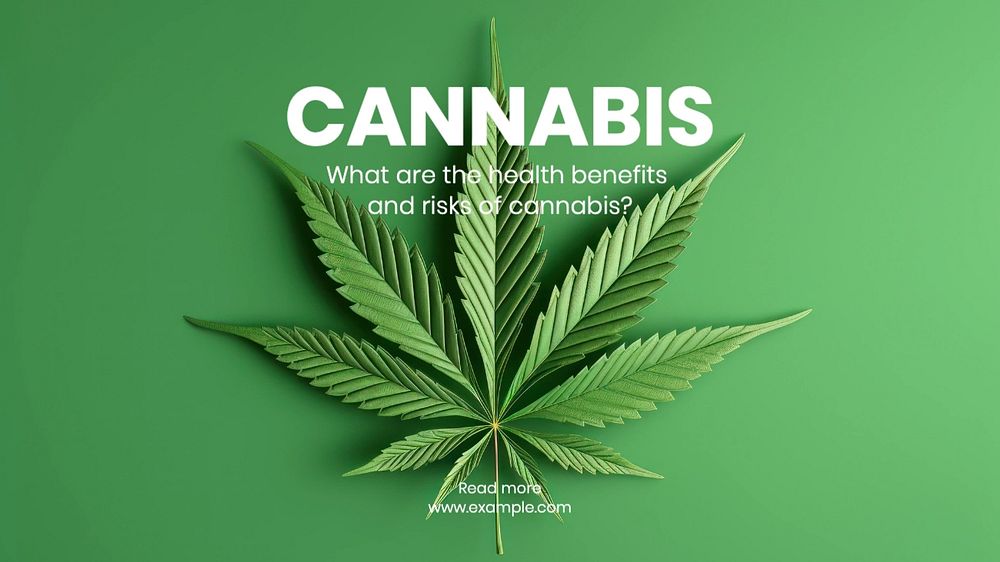 Cannabis blog banner template