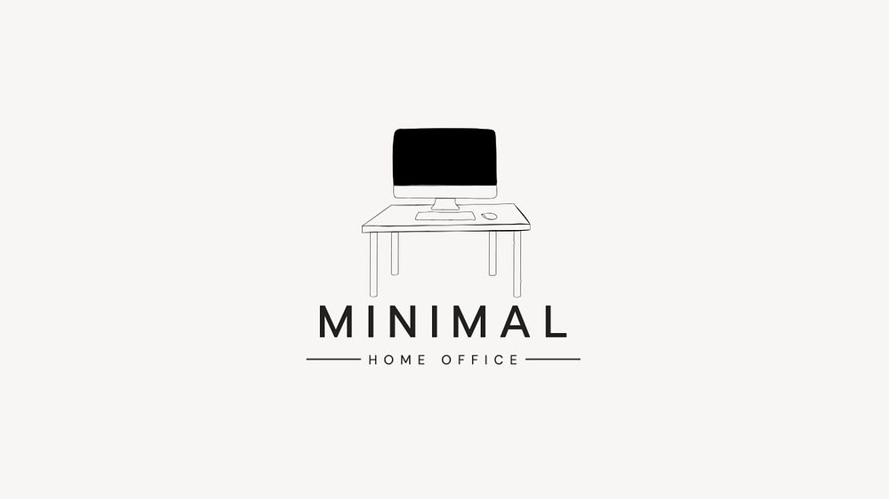 Interior design logo template, editable business branding text and design