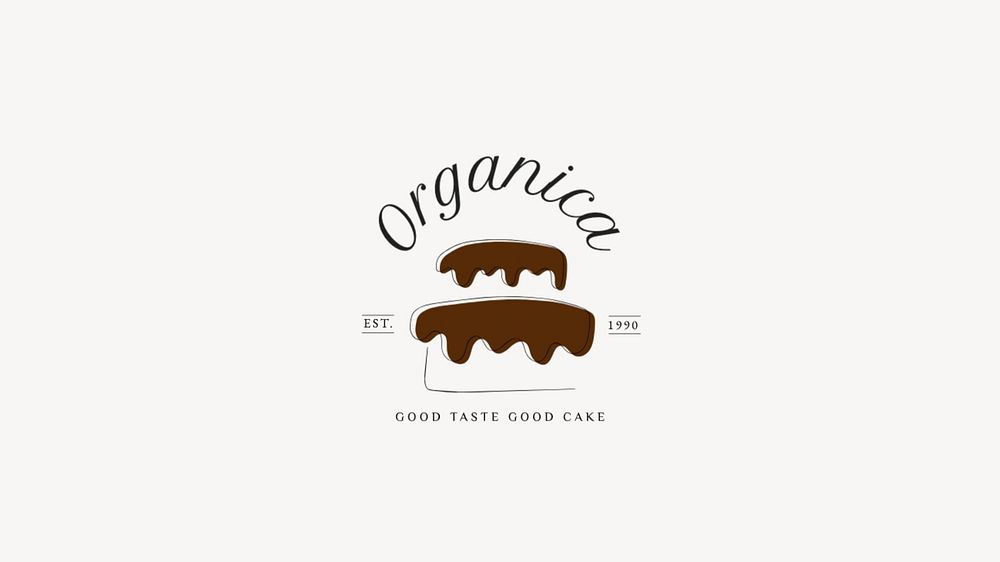 Bakery logo template, editable business branding text and design