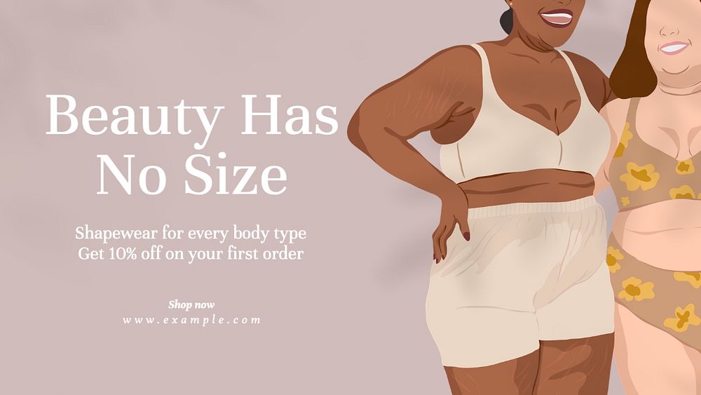 Body positivity blog banner template