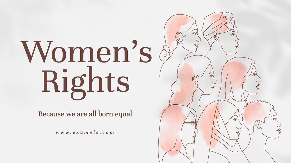 Women's rights blog banner template