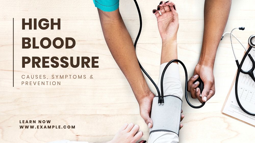 High blood pressure blog banner template