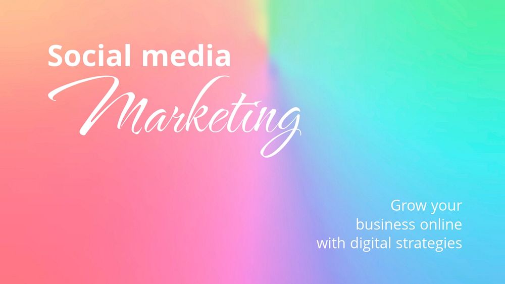 Marketing Facebook event cover template, editable design