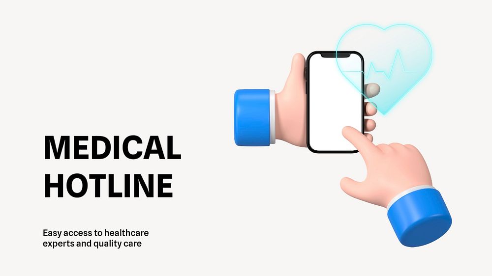 Medical Facebook event cover template, editable design