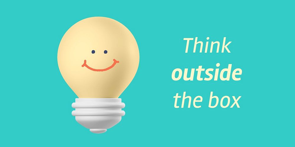 Light bulb Twitter post template, green colorful design
