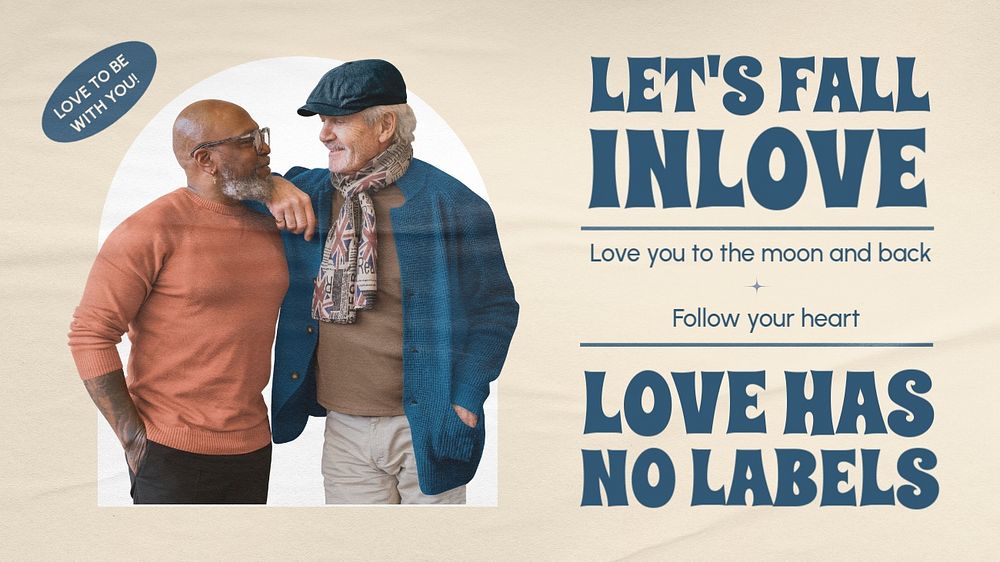Gay pride blog banner template, LGBTQ support design