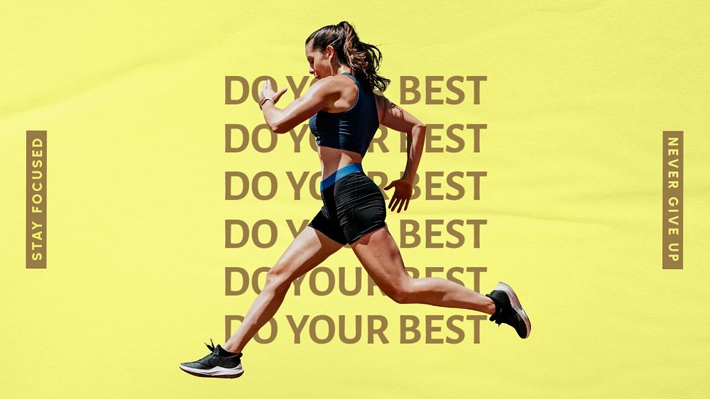Motivational customizable blog banner template, funky design
