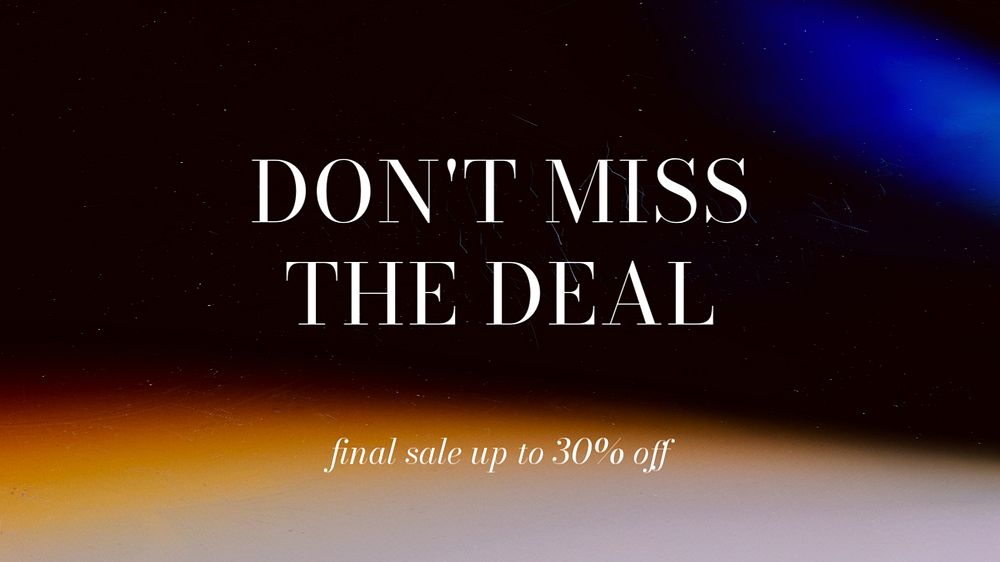 Aesthetic sale presentation template, shopping advertisement