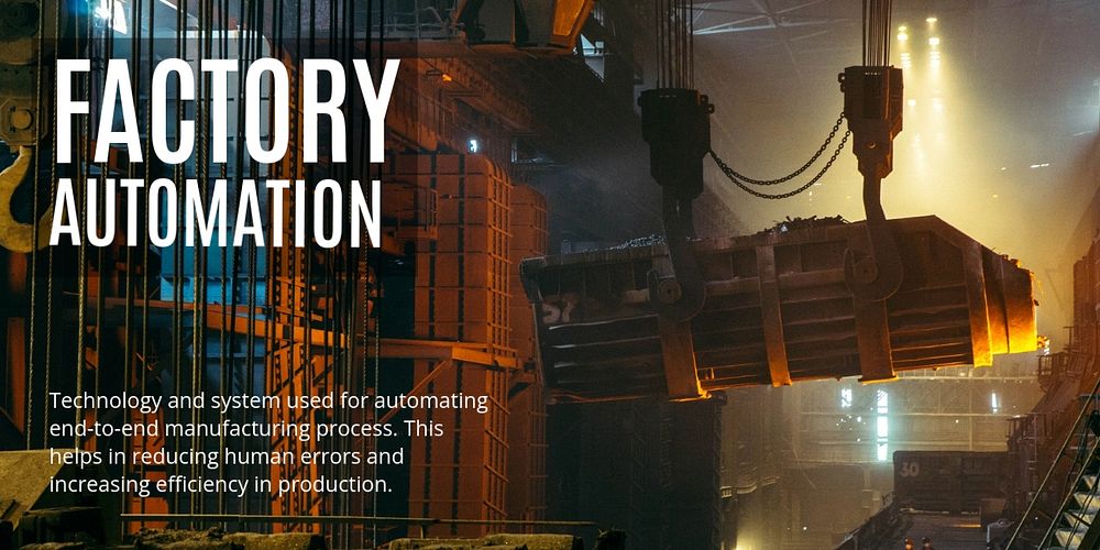 Factory automation Twitter post template, editable industry design 