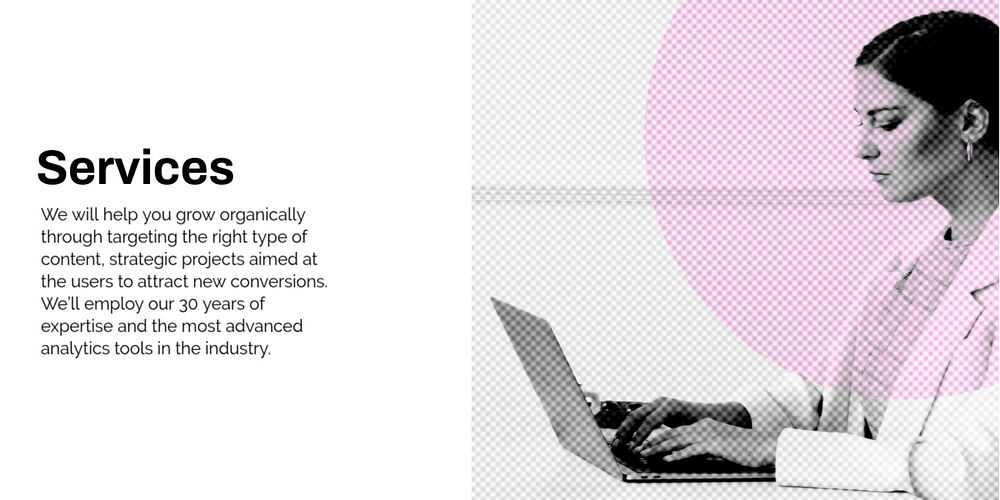 Business service Twitter post template, modern design