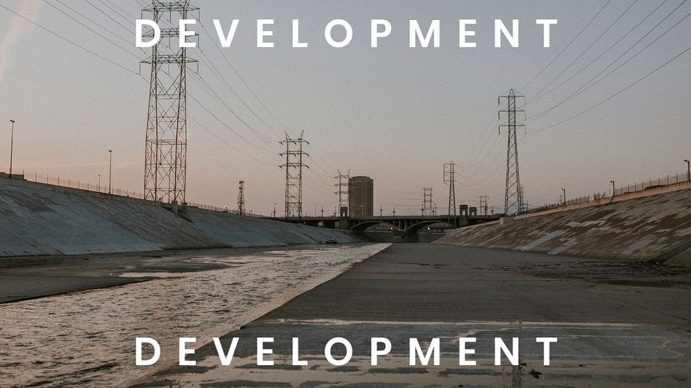 Industrial development PowerPoint presentation template