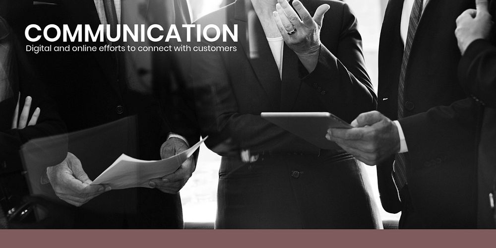 Business communication Twitter post template, customer service