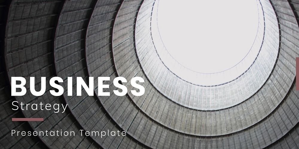 Business strategy Twitter post template, modern design