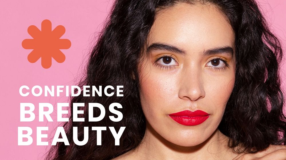 Confidence breeds beauty presentation template