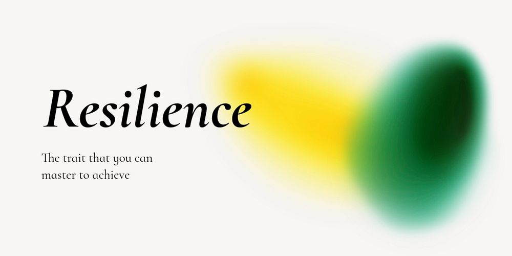 Resilience Twitter ad template, editable text