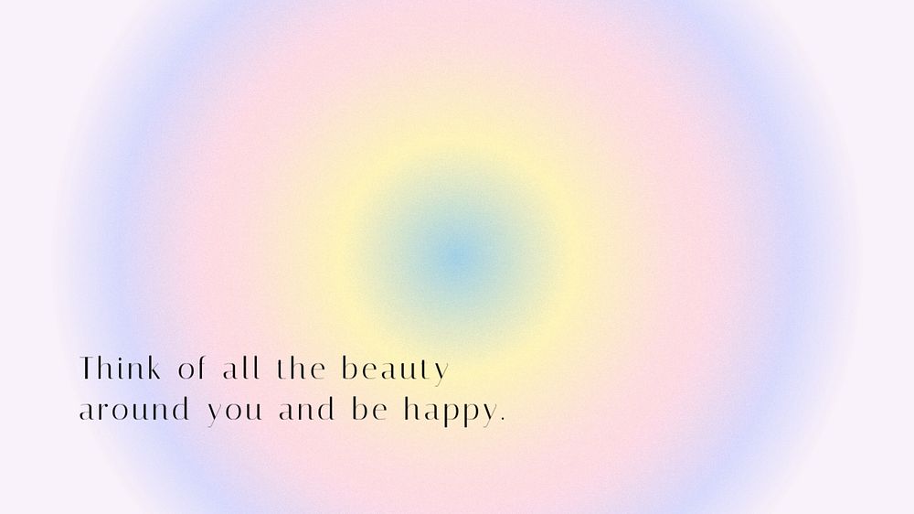 Happiness quote blog banner template, editable text