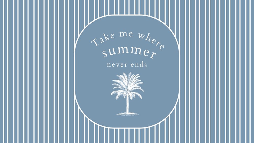 Vintage summer blog banner template, editable text
