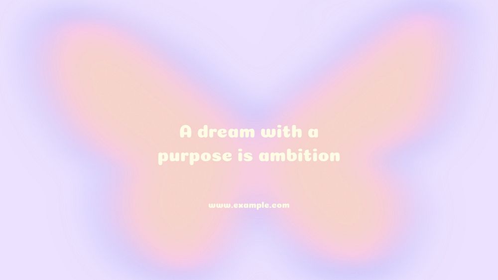 Ambition quote blog banner template, editable text