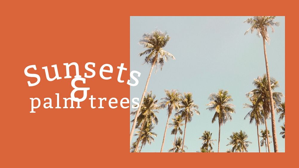 Summer vibes Facebook cover template, editable text