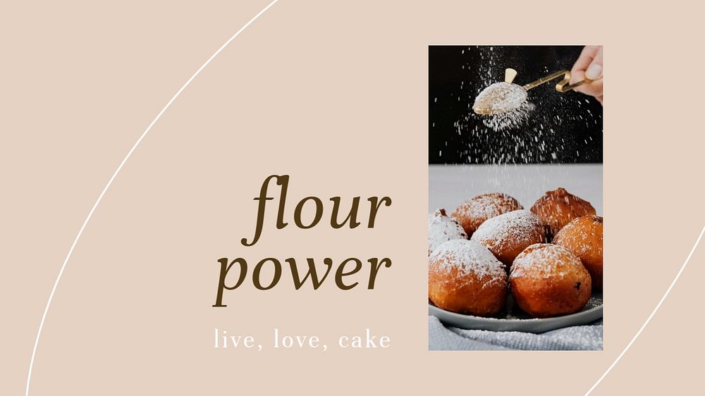 Bakery shop customizable presentation template