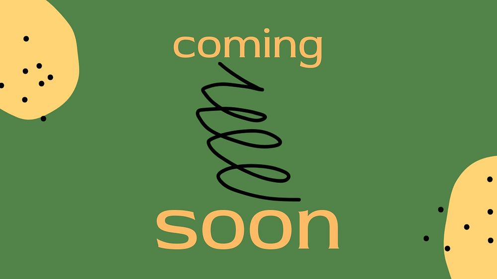 Coming soon Powerpoint presentation, editable text