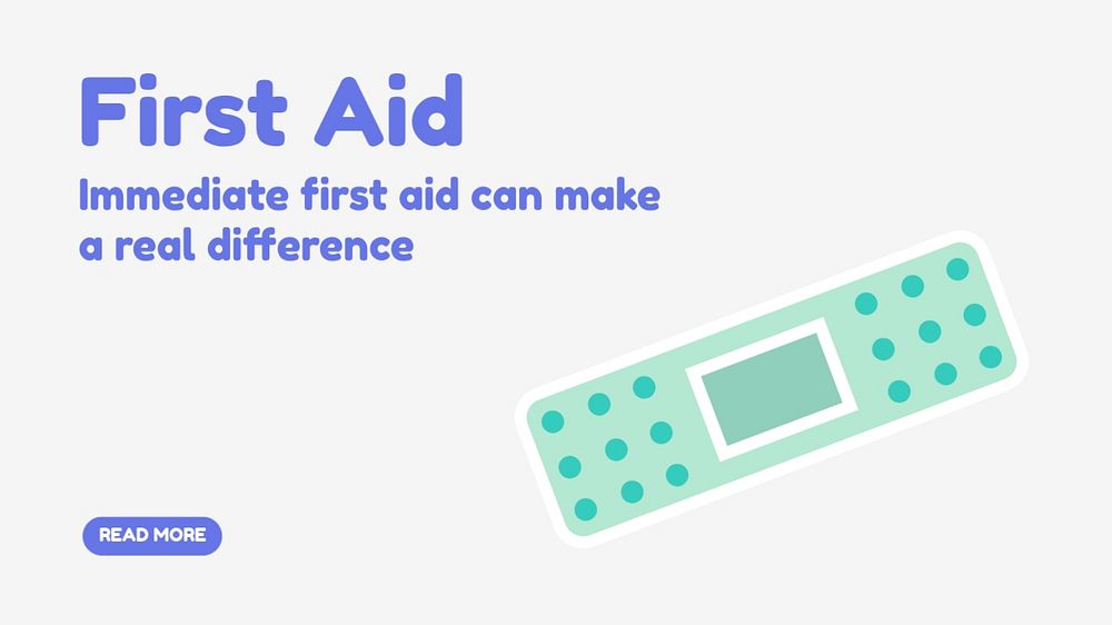 First aid blog banner template, healthcare & hospital design
