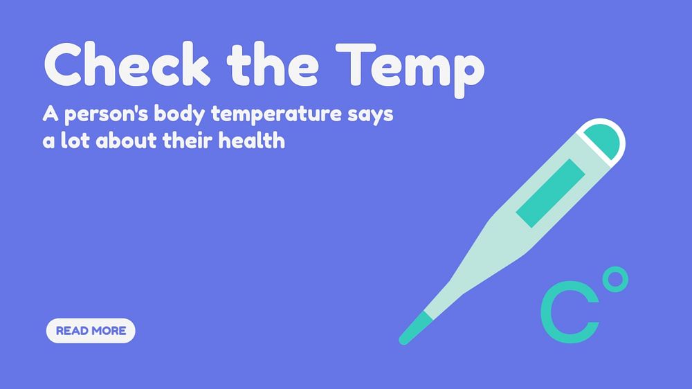 Flu symptoms blog banner template, healthcare & hospital design