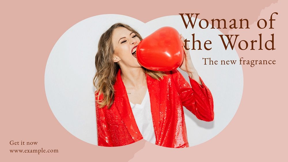 Woman of the world blog banner template, editable design