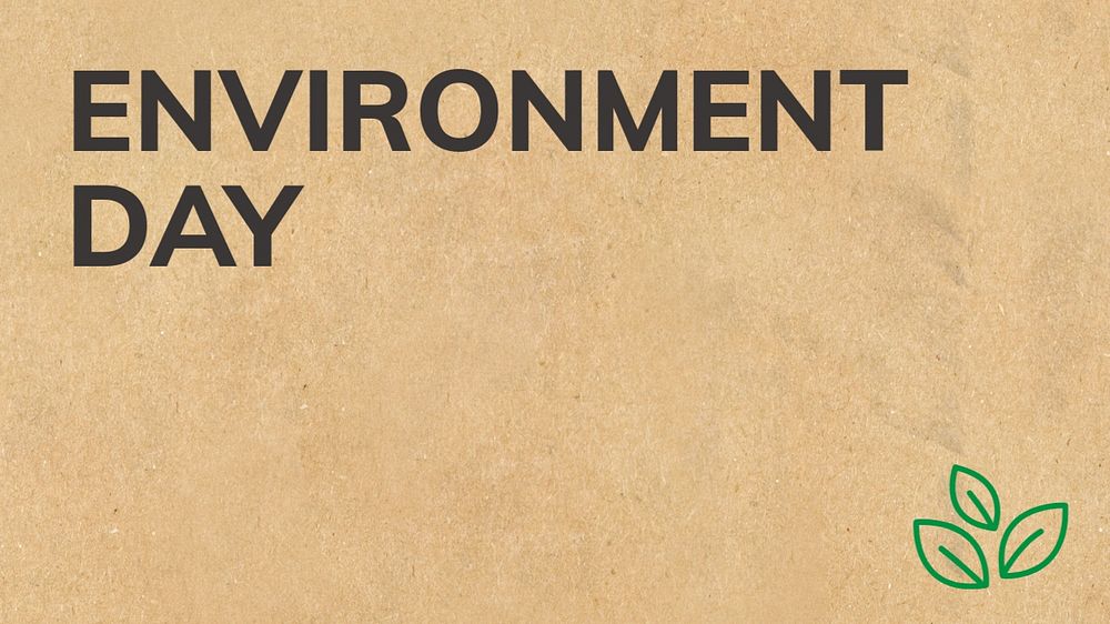 Environment Day blog banner template, editable text