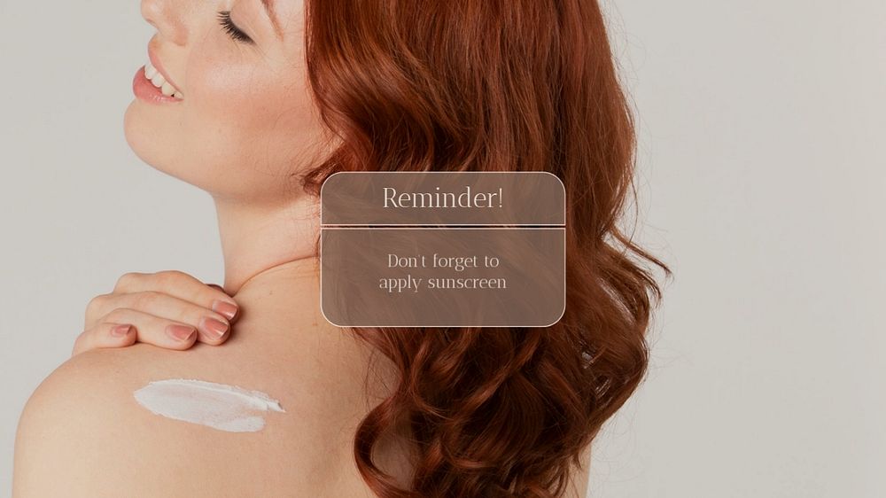 Skincare routine blog banner, beige design 