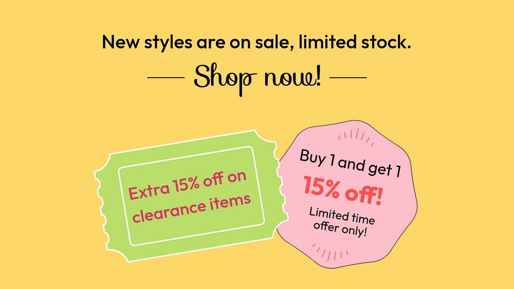 Sale blog banner template, editable fashion advertisement 