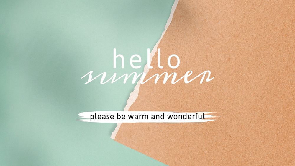 Hello Summer blog banner template, editable design