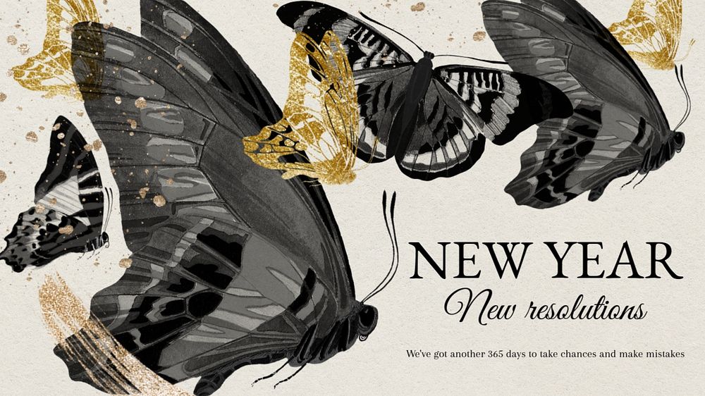 New year blog banner template, editable E.A. Séguy’s famous artwork, remixed by rawpixel