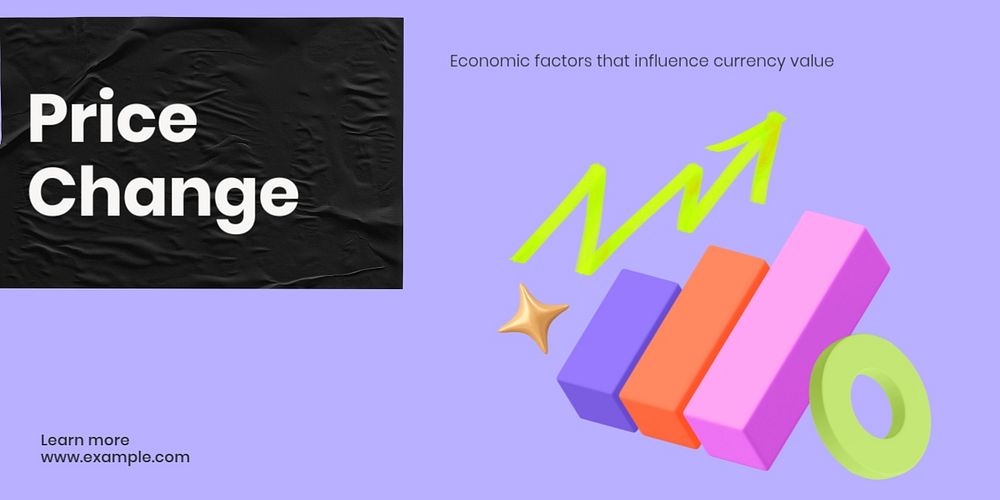 Currency Appreciation Twitter ad template, editable design