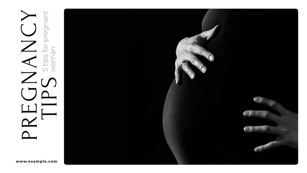 Pregnancy tips blog banner template, editable text